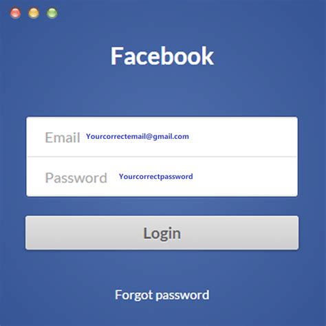 www facebook login sign